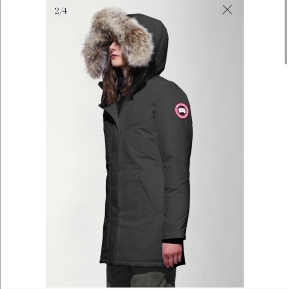 Canada Goose Victoria Parka Womens Large Graphite - Picture 5 of 8